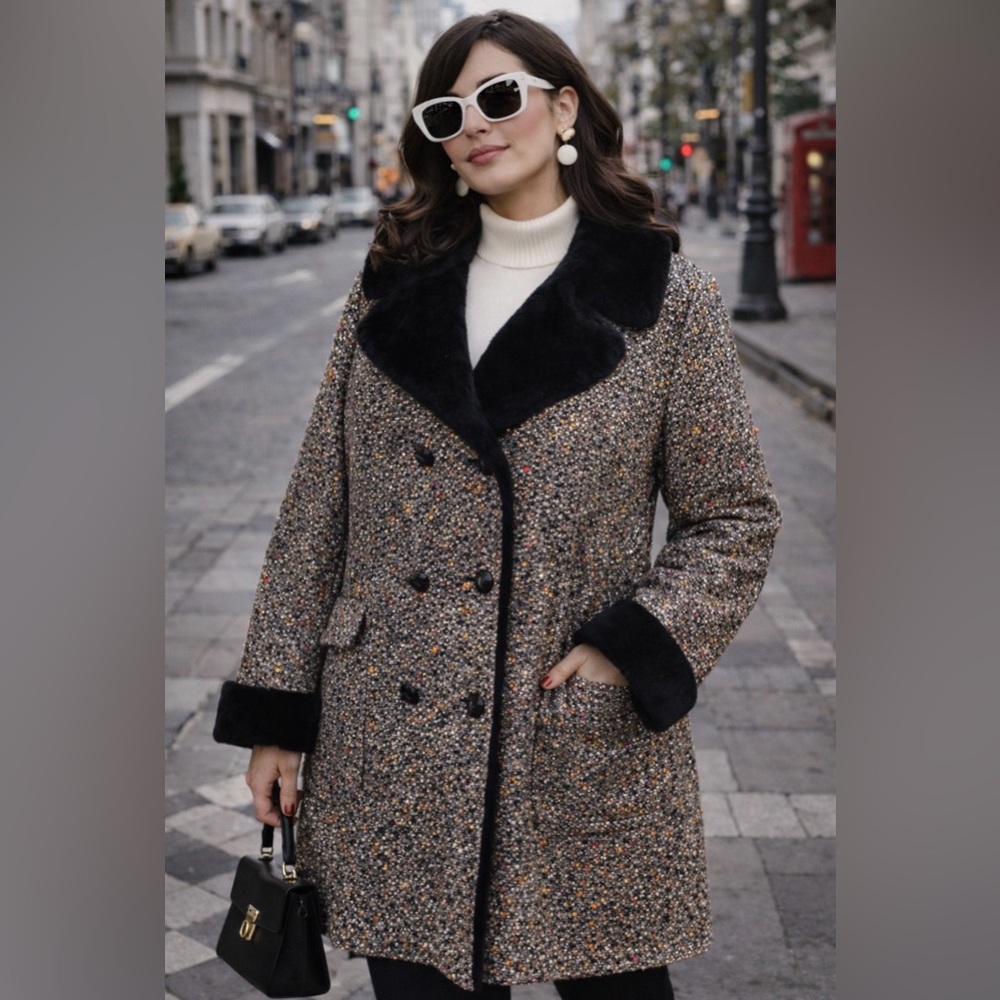 Vintage 1970’s- Styled by Davis of Boston /Jonathan Logan - Mod Tweed coat